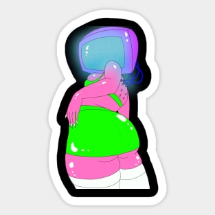 No Thoughts, Just Static Sticker